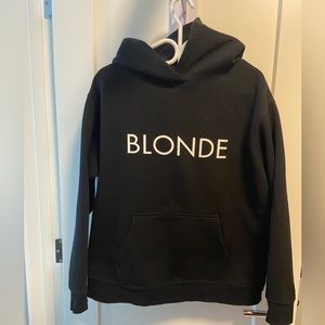 BRUNETTE THE LABEL BLONDE hoodie size L/XL